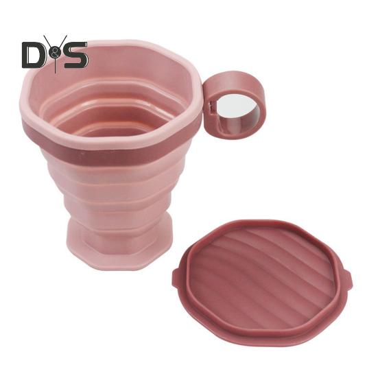 Hopfällbar Resemugg Silikon Bärbar Kaffekopp för Varma Och Kalla Drycker Återanvändbar To-Go Ficka Storlek Kaffetumbler