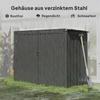 Garbage Bin Box for 2 Bins, Lockable, Bin Enclosure with Hinged Lid, Dark Grey