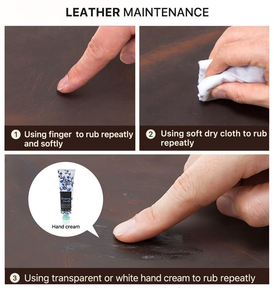 Handmade Retro Crazy Horse Leather Sunglasses Case - Genuine Leather, Portable Storage for Glasses