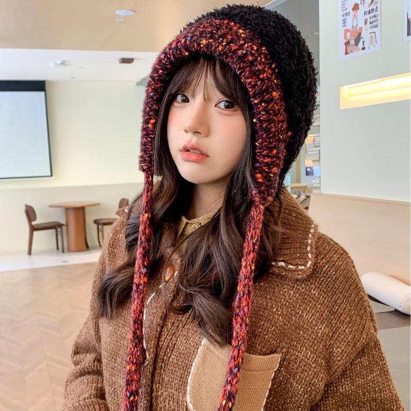 Women s Knitted Winter Warm Earflap Hat