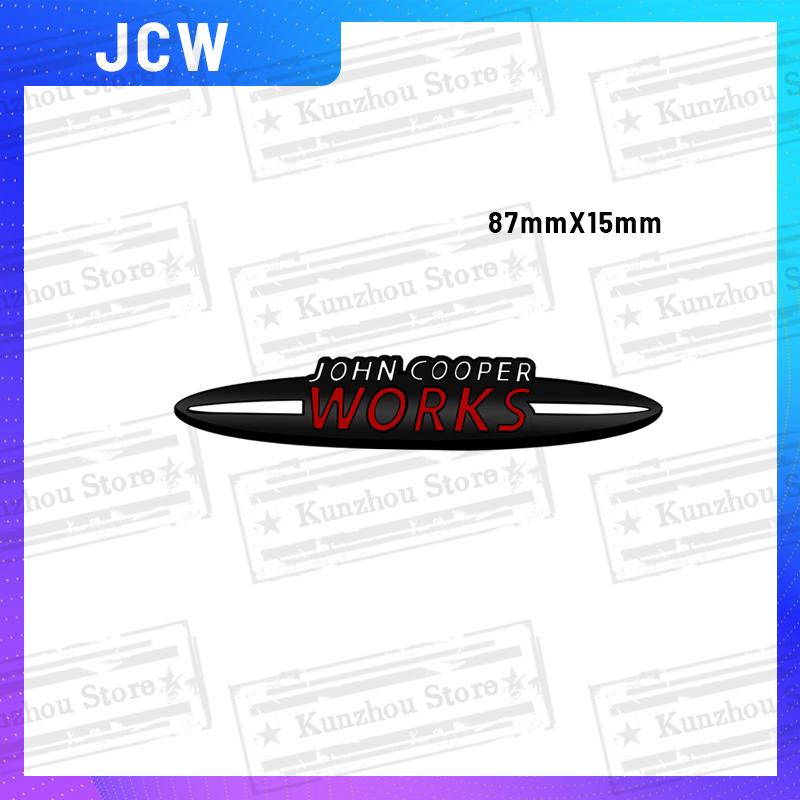 

1PCS Metal JCW Logo For Mini Cooper S Countryman Clubman F55 F56 F57 F60 R56 R57 R58 Emblem Car Front Grille Rear Trunk Sticker Sticker