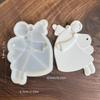 [HF][HS]1pz Ornamento da Appendere per Albero di Natale Stampo in Gesso Cemento Resina Fai da Te Angelo Amore Ragazza Stampo in Silicone Forniture per Artigianato Ragazza