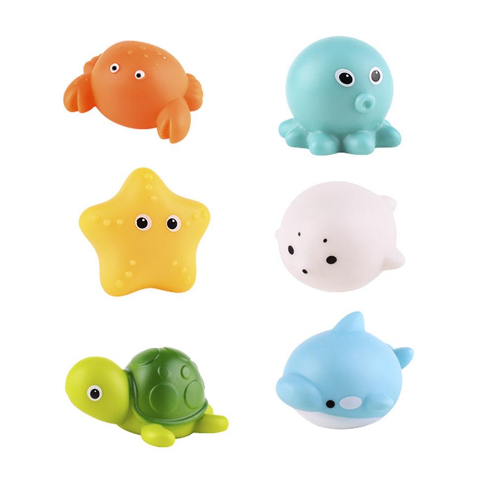 Baby Bath Toys Turtle Squirt Water Net Fishing Shark Children s Animal Squeeze Fun Floating Water Toys