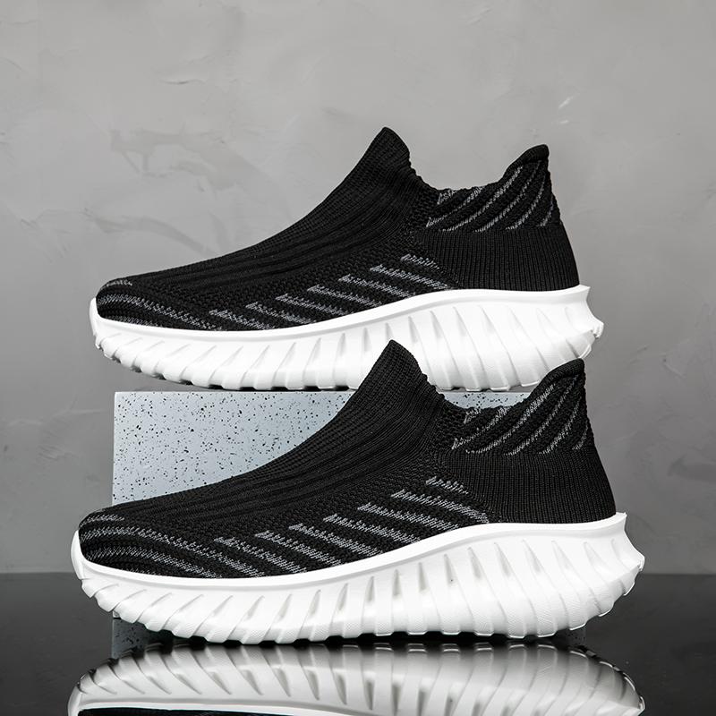 

Men Sock Shoes Women Running Thick Sole Fashion Casual Sneakers Breathable Sport Shoes Couple Walking Fashion Sneakers Shoes 36