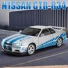 1:24 Nissan Skyline GTR R34 Sport Car Alloy Die Cast Car Model Computer Desktop Ornament Collecting Hobbies Gifts Friend