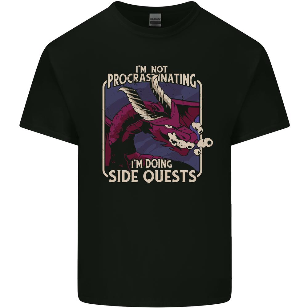 Funny Role Playing Games RPG Side Quests Kids T-shirt Childrens S