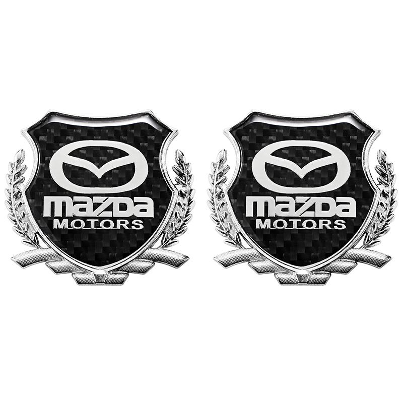 2 Pezzi Adesivi Metallici per Auto Mazda Emblema Marchio Accessori Auto Per MazdaSpeed 2 3 5 6 Atenza CX80 CX70 CX90 CX3 CX5 CX8 MX30 CX60
