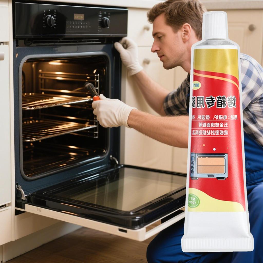 100ml Oven Glue Oven Panel Glue High Temperature Sealant Adhesive Leak Proof Fast Drying Sealant For Oven Cooktop Microwave