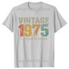 Funny 50 Year Old Vintage 1975 Limited Edition T Shirts Summer Streetwear Short Sleeve 50th Birthday Gifts T-shirt Mens Clothing