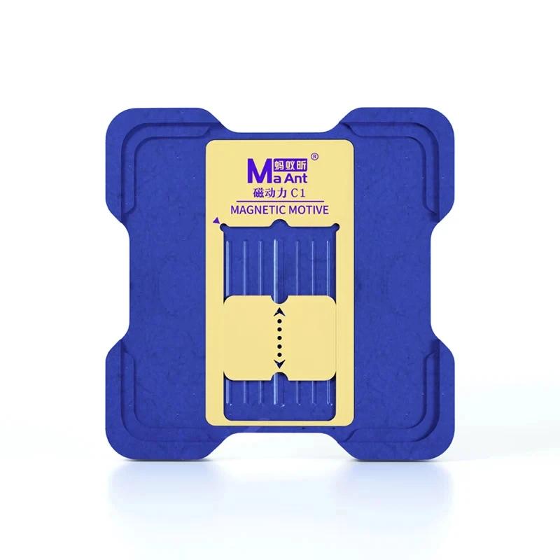 MAant C1 Magnet Tin Planting Platform For iPhone A8-A19 QUALCOMM HS EMMC Motherboard CPU BGA Welding Reballing Stencil Tools Set