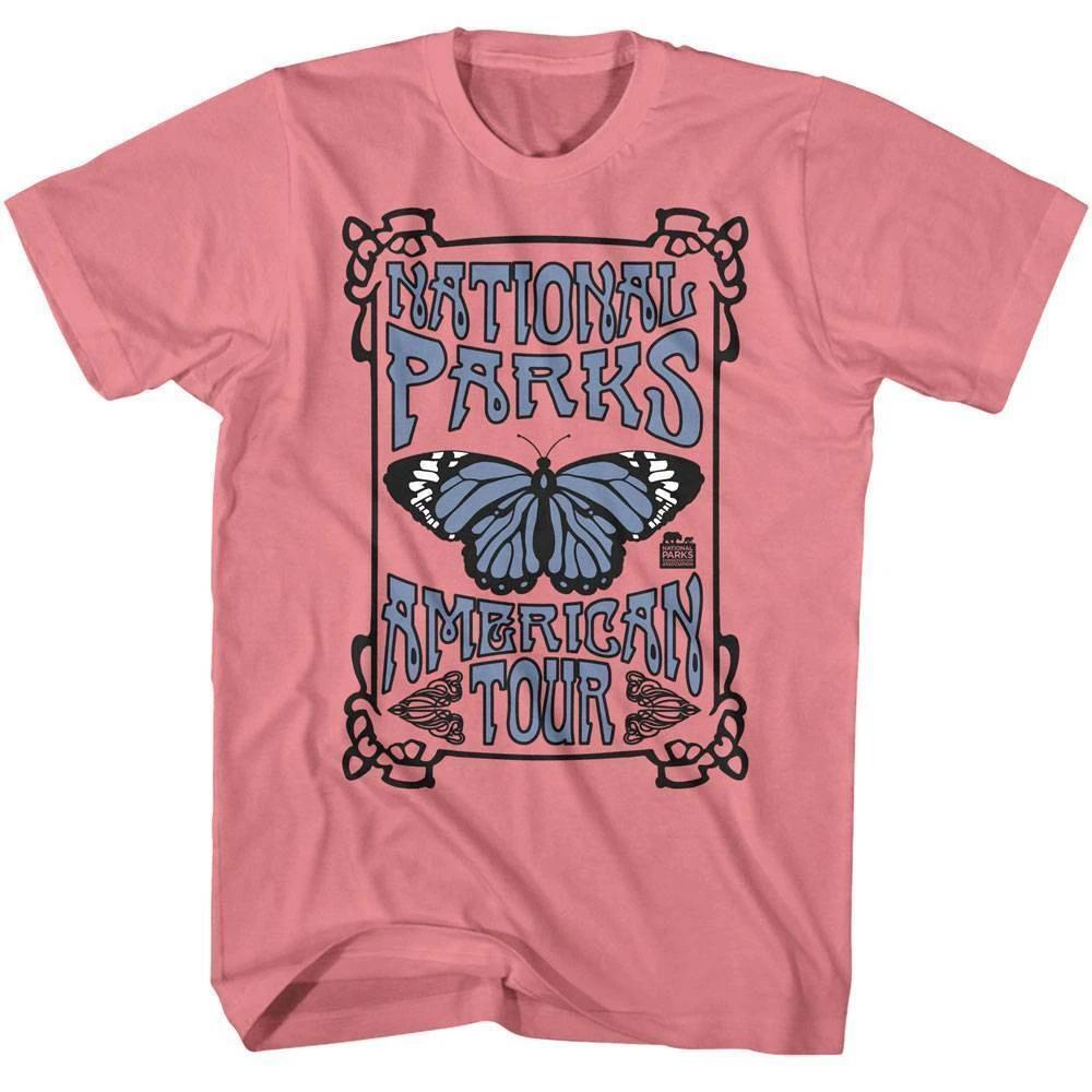 

National Parks Butterfly American Tour Men s T Shirt 4XL
