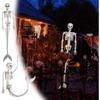 Life Size Skeleton Mermaid Skeleton Halloween Outdoor Decorations, Realistic Full Body Posable Joints Mermaid Bones Scary Halloween Skeleton Life Size