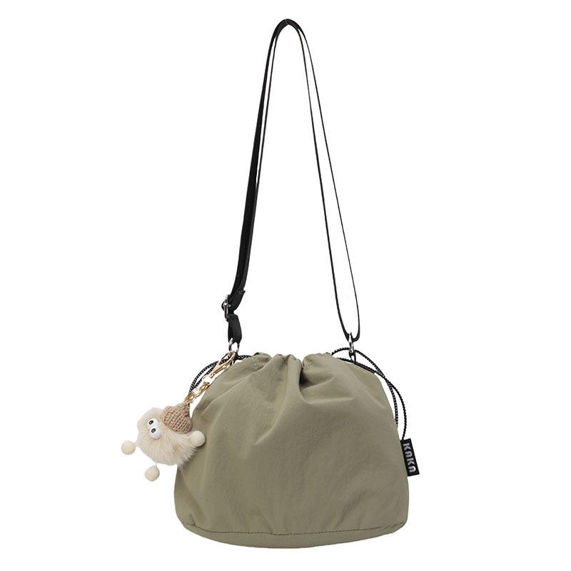 

Super fire casual nylon cloth bucket bag female tide summer student class shoulder messenger bag small bag