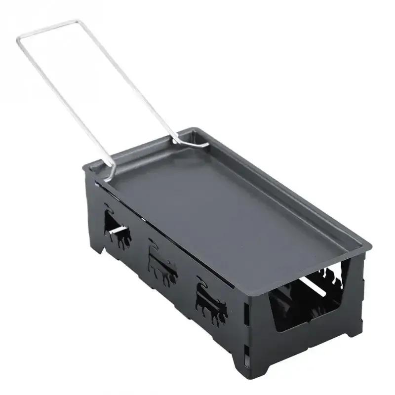 2024 Portable Non-Stick Metal Cheese Raclette Oven Grill Plate Rotaster Baking Tray Stove Set Home Kitchen Baking Tool