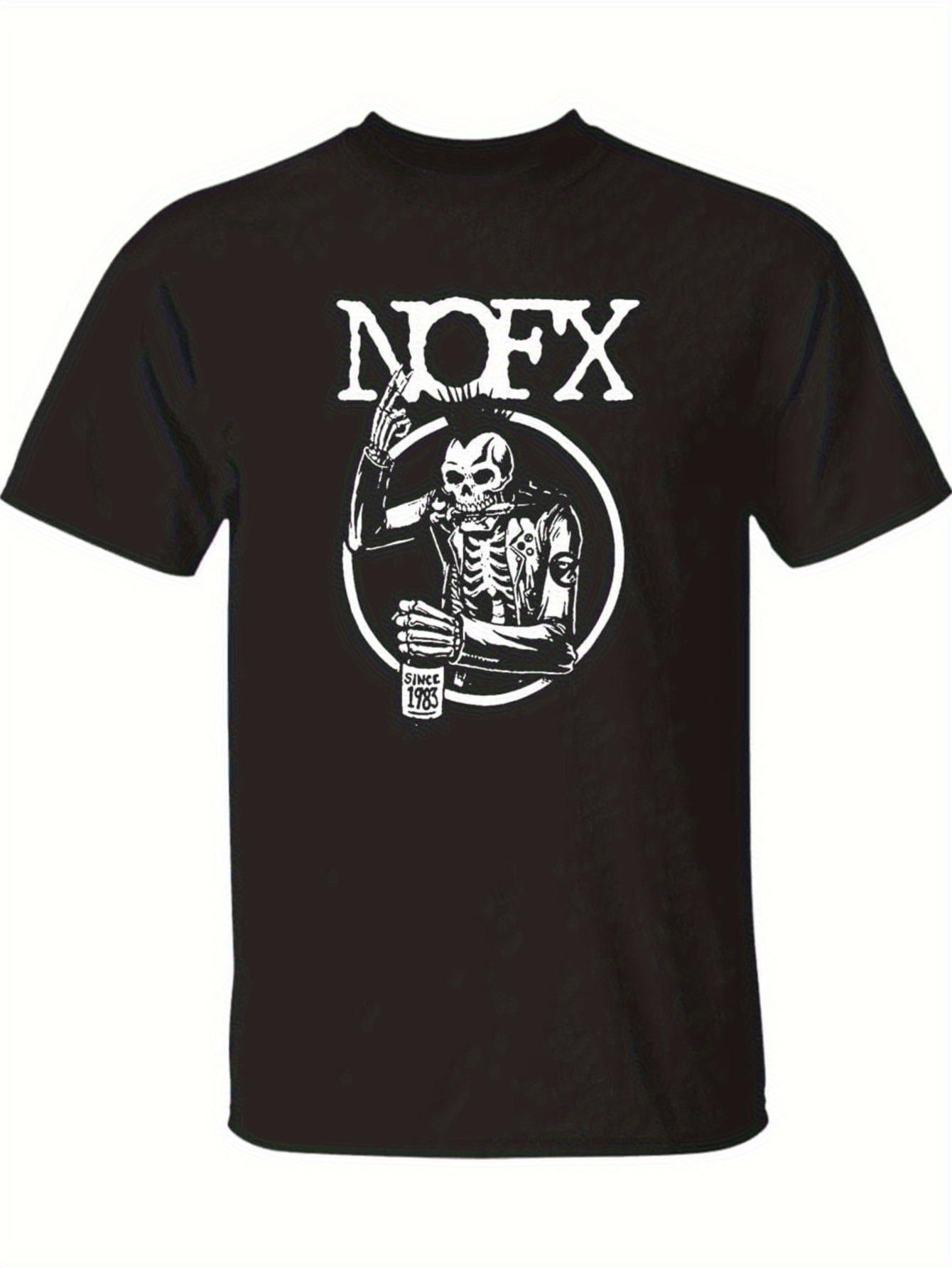 & WoVintage Punk Style Cotton T-shirt - Cotton XXXL