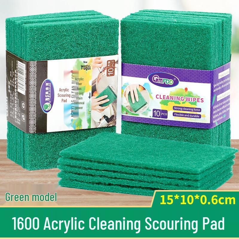 Tampon à récurer émeri Brosse de cuisine - Nettoyant pour vaisselle, casseroles, chiffons et rouille