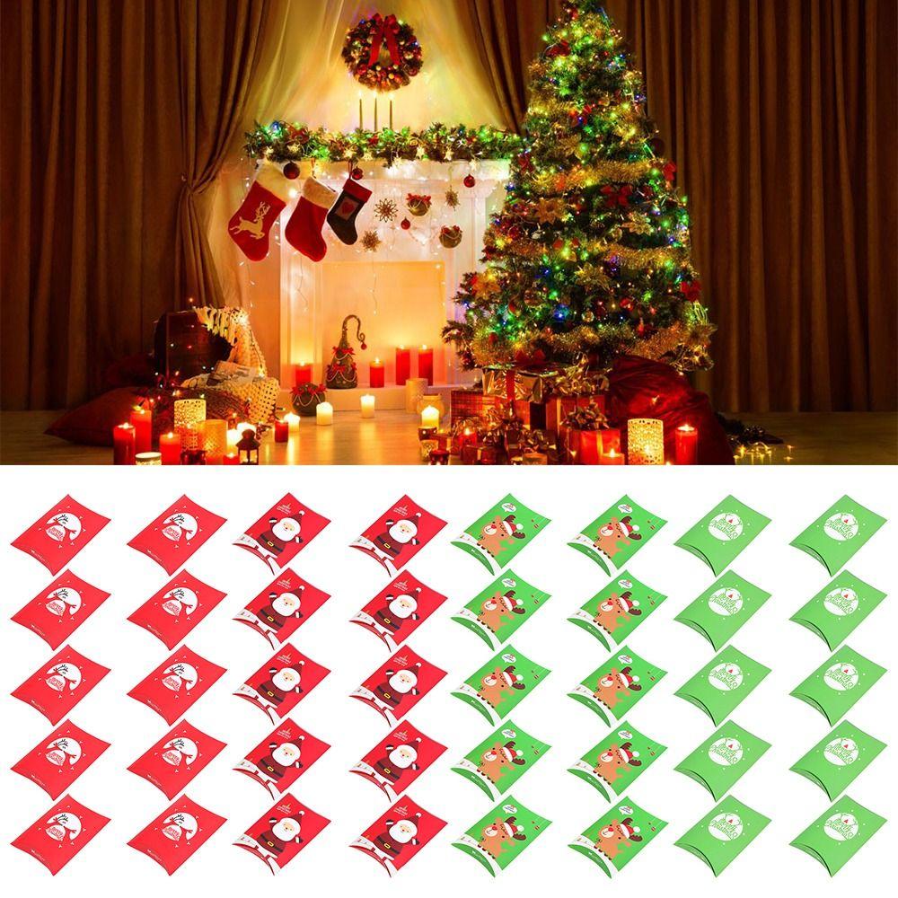 

Friend Deer Cookie Box Santa Claus Christmas Gift Boxes Merry Christmas Favours Sweet Biscuit Candy