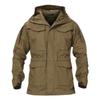 Men's Spring Long Jacket Hooded Trench US Field Hiking Jacket Outdoor Coats Waterproof Windbreaker