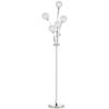 Floor Lamps for Living Room Bedroom with 5 Light, Modern Upright Standing Lamp, 34x25x156cm, Silver