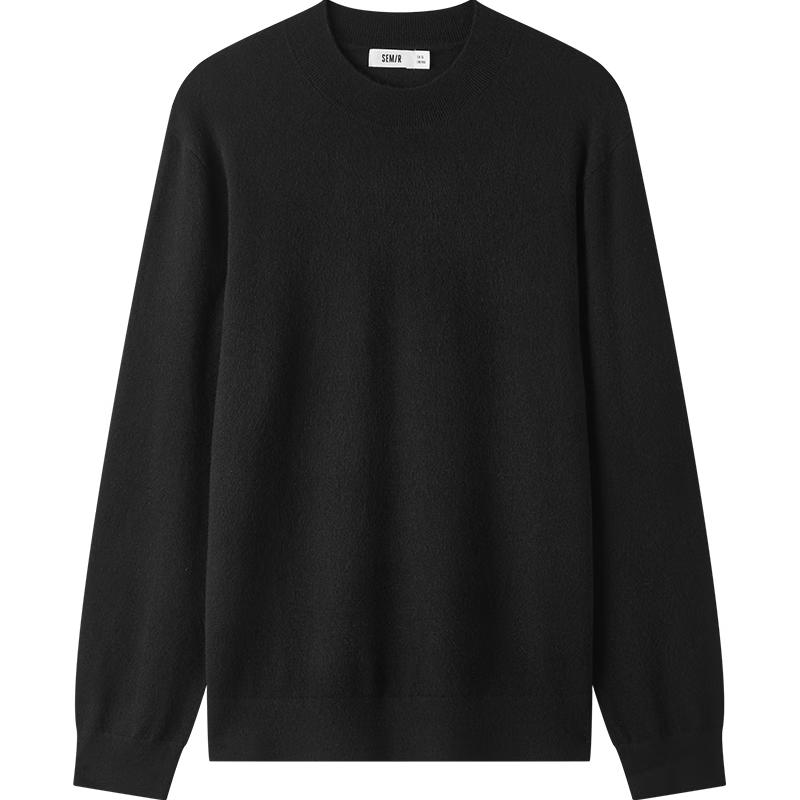 Semir Men's Thermal Cashmere Blend Half-Turtleneck Sweater