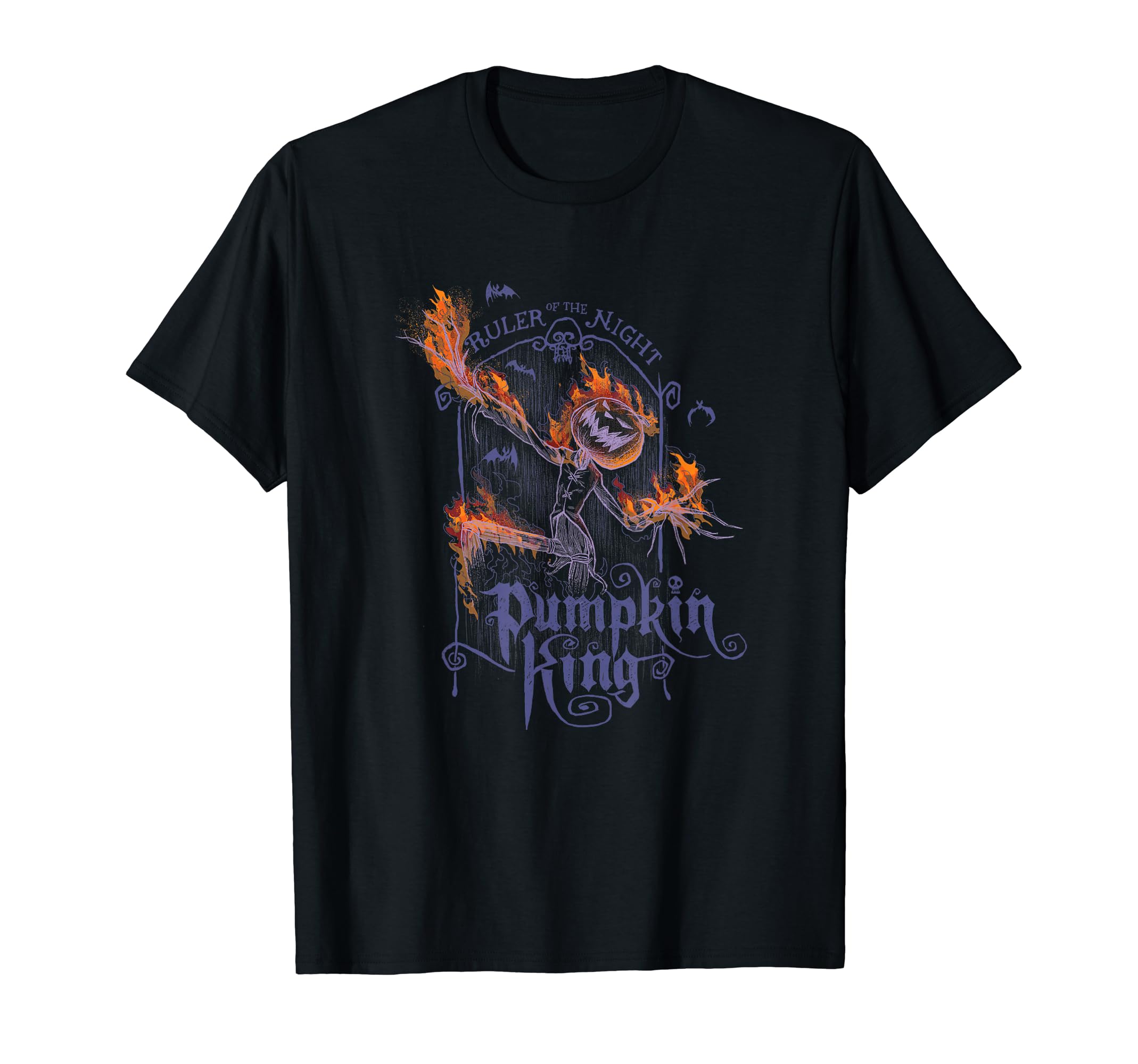 

Disney The Nightmare Before Christmas Pumpkin King Flames T-Shirt