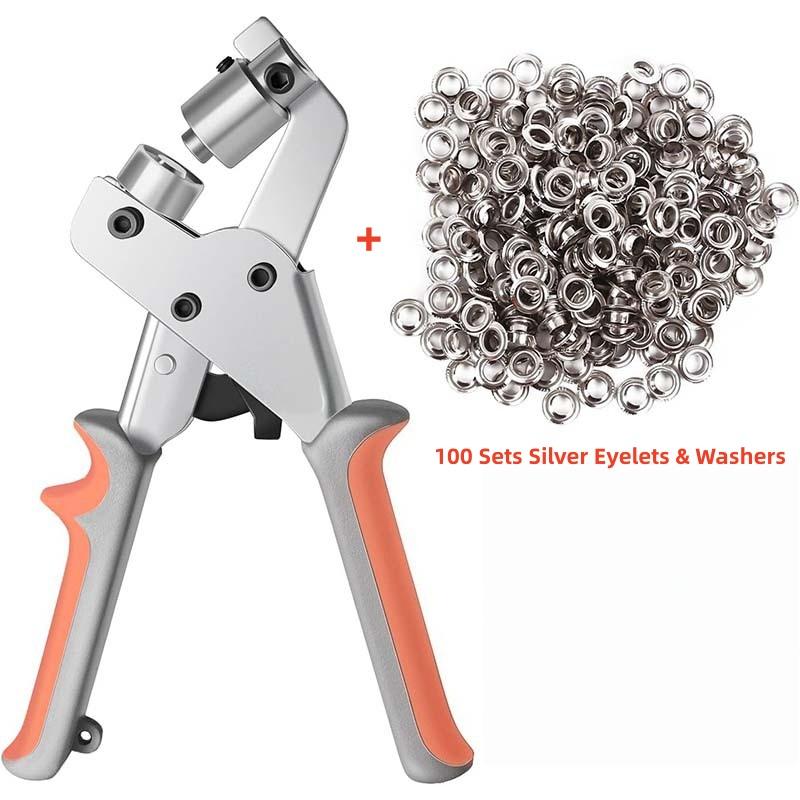 

1 Набір Портативні Ручні Металеві Пробійники-Кліщі Для Люверсів Для Шкіри Полотна Одягу DIY Брезентові Кільця 10мм Комплект Кліщів Для Люверсів Інструменти