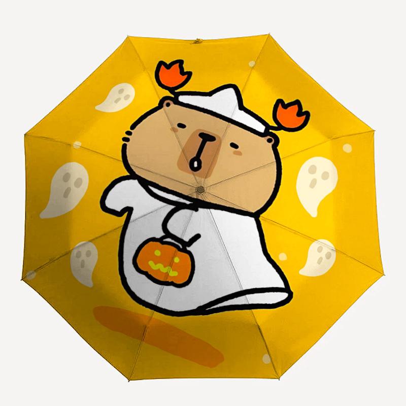 

1PC Ghost Capybara Personality Umbrella with 8 Frames, Automatic Open, Durable Frame, Quality Craftsmanship yy250912128