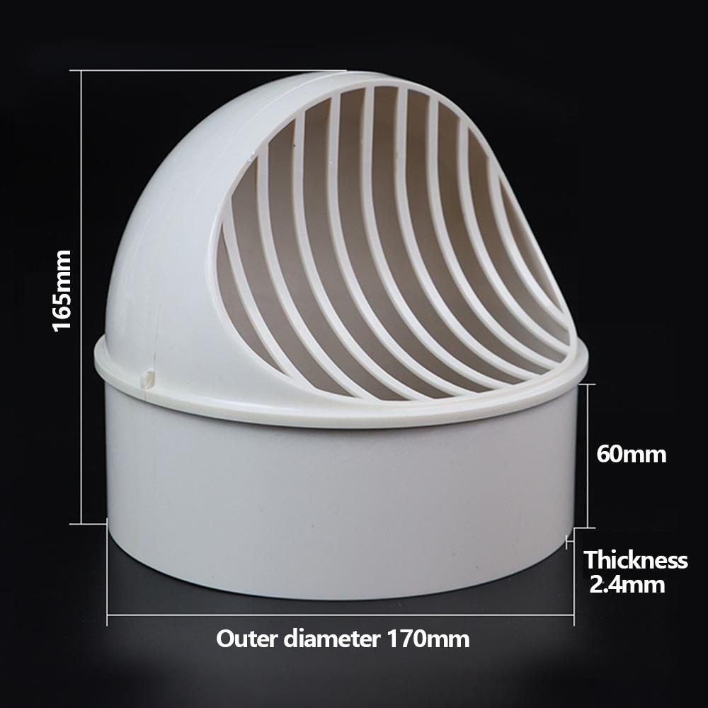 New PVC Air Vent Half Spherical White Ducting Ventilation Vent Cover Wall Ceiling
