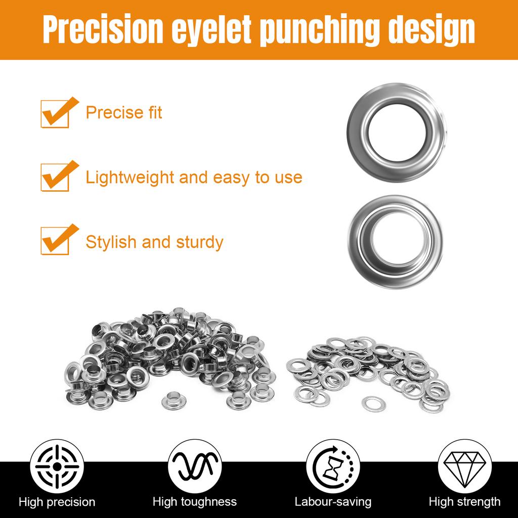 Semi Automatic 8mm Tarpaulin Eyelet Press Buckle Making Grommet Machine Punching Machine Fabric Leather Banners DIY Puncher