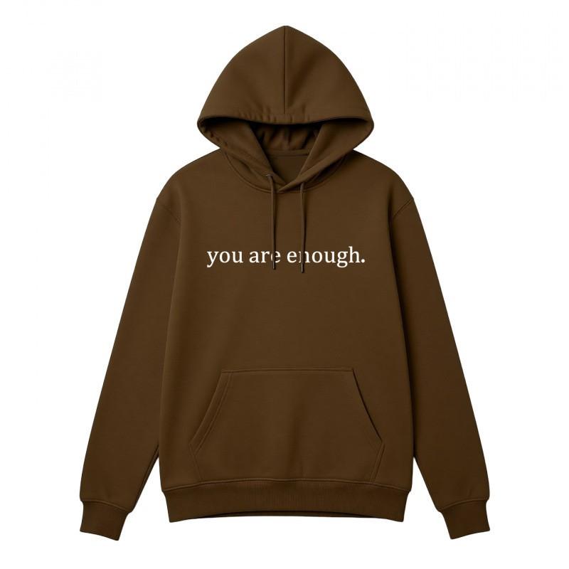 Unisex Oversized Hooded Sweatshirt With Letter Print Fleece Lined Kangaroo Pocket Long Sleeve Streetwear Top