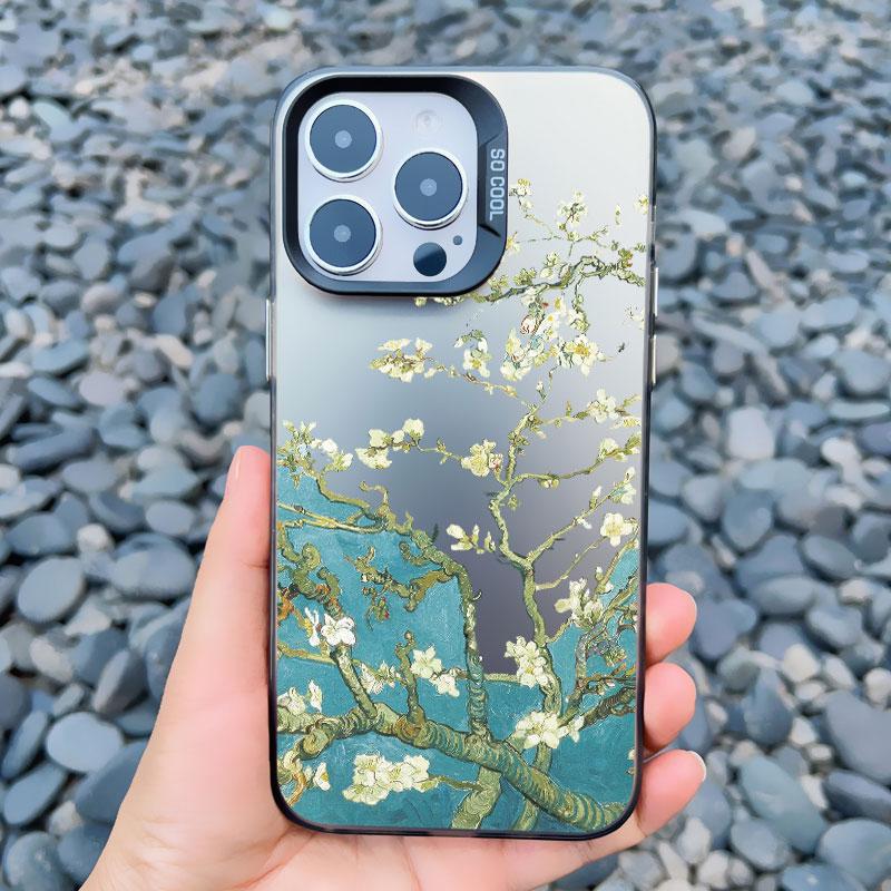 

For Coque iphone 15 14 Plus 15 14 11 12 13 Pro Max Mini Phone Cases Art Van Gogh Oil Painting Shockproof Matte Laser Back Covers iphone 13 mini