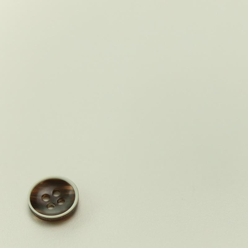 10pcs Bowl White Edge Resin Four-Eye Button Black Coffee Shirt Button Sweater Knitted Cardigan Sleeve Collar Button