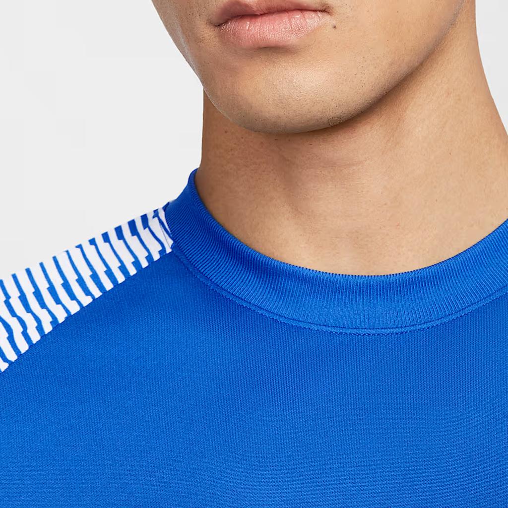 Nike Dri-Fit Academy Comfortable Fashion Versatile Soft Solid Color Short Sleeve T-Shirt Men Tops Blue IB8761-450