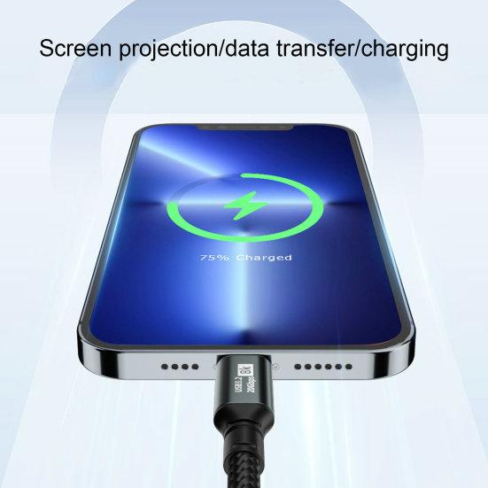 Cavo Doppio Tipo-C Ricarica Rapida PD 100W Uscita Stabile ad Alta Corrente Compatibile HD 8K Cavo di Ricarica per Trasmissione Dati Rapida