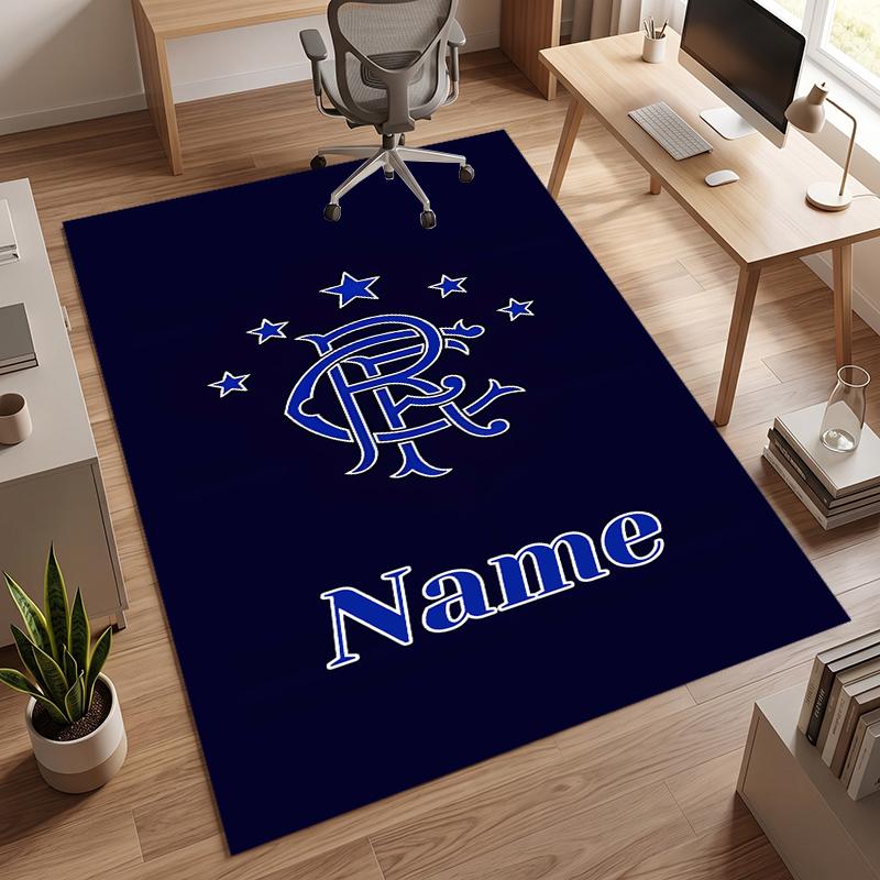 Rangers FC (5) Personalisierter Name Büro Teppich Stilvolle Dekoration für Wohnzimmer Schlafzimmer Küche