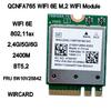 WIRCARD QCNFA765 WIFI 6E 802.11ax 2.4G/5G/6G FRU 5W10V25842 2400M BT5.2 For ThinkPad X13 Gen 2 20XH 20XJ ThinkPad T14 G2 Laptop 3