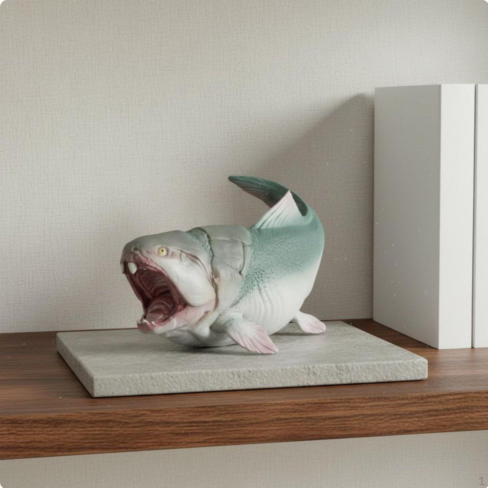 Dunkleosteus Figure Educational Ancient Sea Animal Toy Highly Detailed Collectible Prehistoric