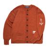 Guernsey Woollens Fischer Ganzkörper-Strickjacke - Gebranntes Orange