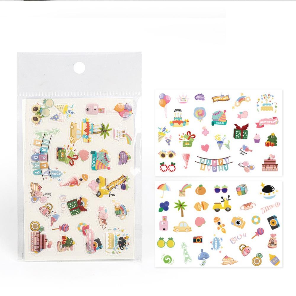 [Film Lab] [Set of 2 Sheets] Cartoon Stickers for Instax Camera And Instax Photo DIY Decoration CAC30
