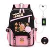 Kapibara fun peripheral printing new schoolbag cute cartoon primary and secondary school students spine backpack