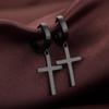 Premium Stainless Steel Hoops Earrings for Women Men With Simple Charms Cross Drop Dangle Design Hypoallergenicy Gothic Jewelry