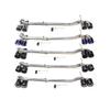 BMW 5 Series F10/F18 M5 Black Carbon Fiber Quad Exhaust Tailpipe with M Logo