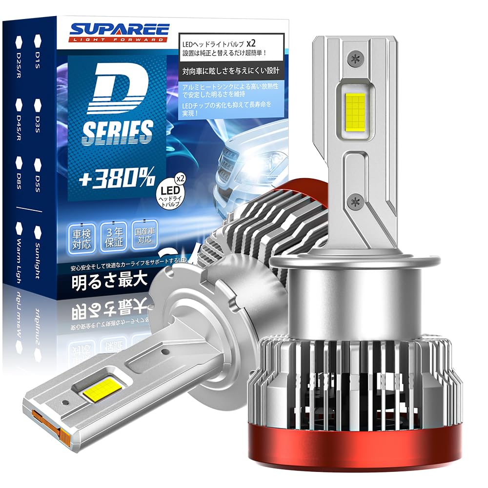 

SUPAREE D4R / D4S LED Headlight, Compatible with Vehicle Inspection, D4R LED Headlight, Explosive D4R/D4S