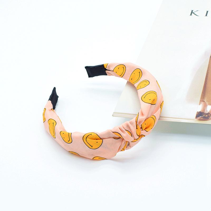Korean Style Women's Striped Criss-Cross Bow Headband for Yoga & Face Washing