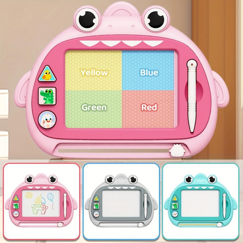 1pc Kids Magnetic Drawing Board with Stamps - Doodle Writing Board for Children, Educational Learning Toy, ABS Resin for Boys & Girls
