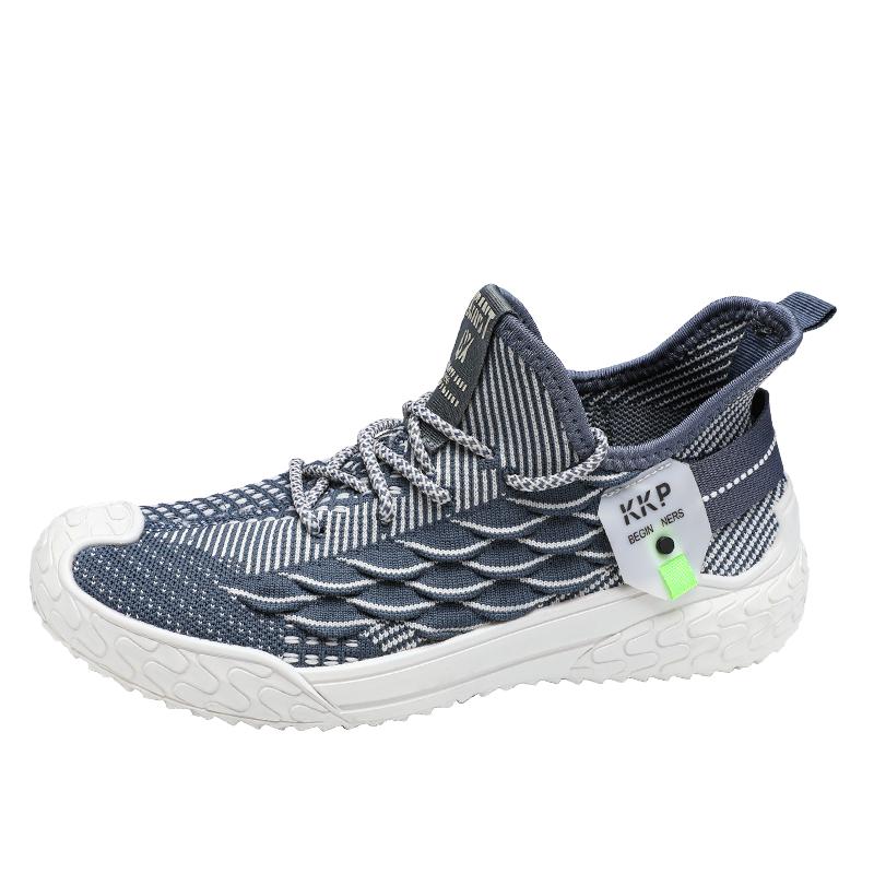 Summer Men Mesh Walking Shoes Lace-up Casual Outdoor Sports Running Shoes  New Sneakers Men Flat Tennis Shoes