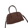 Autumn and Winter New Suede Bag Women's Genuine Leather Portable Crossbody Shoulder Pillow Bag Women's Versatile Bowling Bag