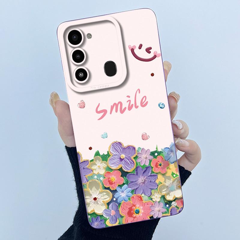 For Tecno Spark 8C Phone Case KG5k KG5j Cute Panda Girls Cats Liquid Silicone Back Cover For Tecno Spark Go 2022 Spark8C Funda