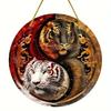 Fantastical Yin Yang Animal Light Catcher Round Acrylic, Novelty Home Decor, Perfect Durable for Bedroom, Store, Office, Kitchen, for Wall Decoration