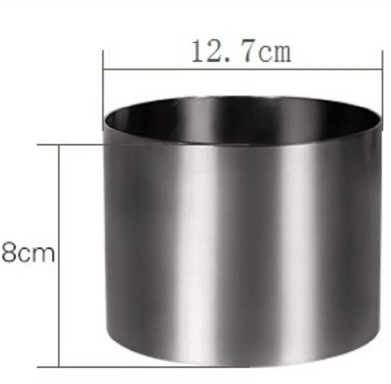 304 Stainless Steel Mousse Ring Cheese Thousand Layer Mold Cake Mould Round Cake Decorating Tool Fondant Mousse Ring Baking Tool